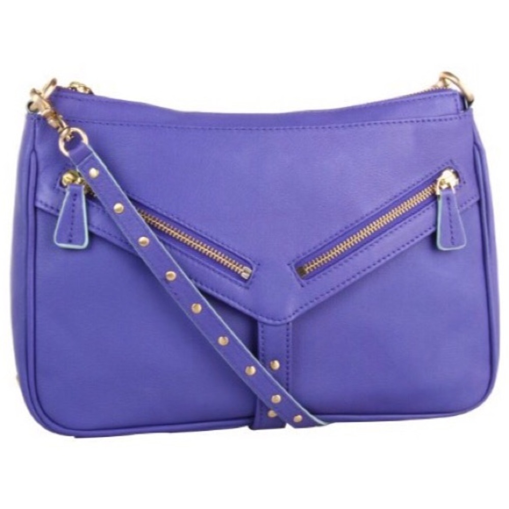 Botkier Blue Crossbody Bag with Gold Hardware